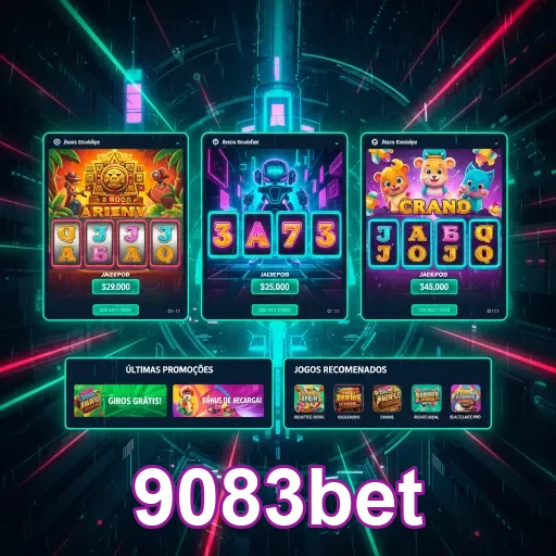 Ilustração de Aproveite os slots e recompensas VIP da 9083bet
