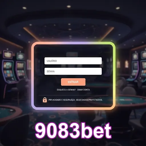 Ilustração de Acesse a plataforma de jogos 9083bet com segurança e velocidade