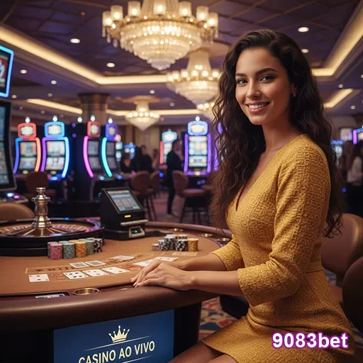 Jogador desfrutando de serviços VIP no cassino ao vivo