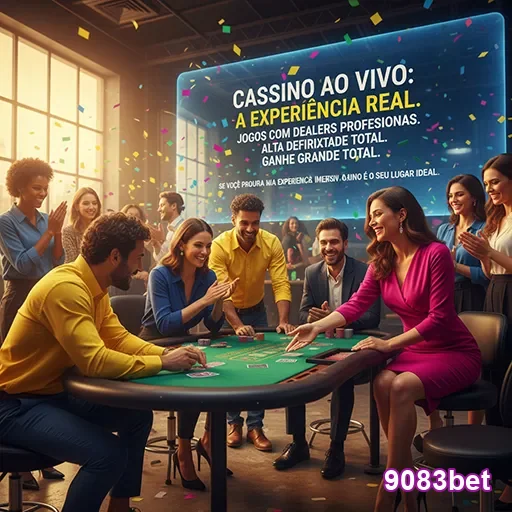 Jogador recebendo oferta VIP em cassino ao vivo